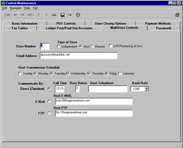 MultiStore Controls