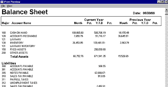 Balance Sheet